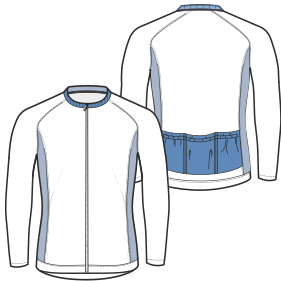 Fashion sewing patterns for Cycling Jerseys LS 7387
